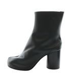 メゾンマルジェラ 22 Maison Margiela 22 TABI ブーツ 足袋 タビ ショート チャンキーヒール レザー 39 25.0cm 黒 ブラック S58WU0260 /AQ ■OS ■SH
