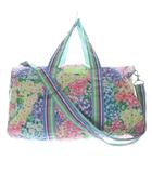 フェフェ fafa マルチフラワー ELZBIETA ボストンバッグ(L) ショルダーバッグ ハンドバッグ ピンク 水色 ライトブルー /SR