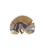 スワロフスキー SWAROVSKI SCS限定 ライオンヘッド ペーパーウェイト 置物 茶 ブラウン /SR12