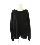 ドゥーズィエムクラス DEUXIEME CLASSE Tenuity ニット プルオーバー セーター 長袖 薄手 シルク 麻混 黒 /NR ■OS