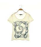 グッチ GUCCI グッチ 柄 半袖 Tシャツ カットソー S ホワイト /HK ■OS