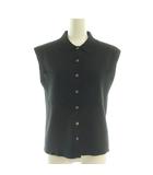 イエナ IENA 23SS ニットノースリーブポロシャツ ブラック /DF ■OS