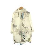  アールビーティリテイク RBTXCO/RETAK_ プリント モッズコート 総柄 ホワイト /HK ■OS