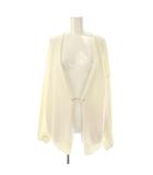 イエナ IENA 25SS テープヤーン ピン付き カーディガン ニット 長袖 リネン 白 /NR ■OS