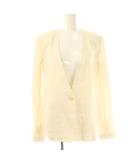 セオリー Theory リネン ノーカラージャケット 2 アイボリー /ES ■OS ■SH