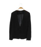 セオリー Theory リネン ノーカラージャケット 2 ブラック /ES ■OS ■SH