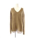 ドゥーズィエムクラス DEUXIEME CLASSE 25SS Fascinating ニット セーター 長袖 リネン ブラウンベージュ /DO ■OS