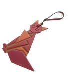 トッズ TOD'S フォックスチャー キーホルダー レザー 赤 レッド オレンジ /SR