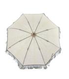  キワンダ Kiwanda フリンジ 折りたたみ傘 日傘 パラソル 生成り エクリュ /MI ■OS