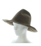 フミカ ウチダ FUMIKA フェルトハット 帽子 中折れ帽 ソフト帽 ブラウン カーキ /RI ■OS