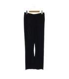 ミューズ ドゥーズィエム クラス MUSE de Deuxieme Classe shake code フレアパンツ ニット 36 ブラック /HK ■OS