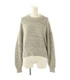 ヒューマンウーマン HUMAN WOMAN 24SS カラーミックスニット セーター 長袖 M 白 ホワイト 黒 ブラック /AT ■OS