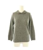 マーガレットハウエル MARGARET HOWELL CASHMERE WOOL POLO JUMPER ポロカラーニット セーター 長袖 2 グレー /HK ■OS