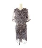 イザベル マラン エトワール ISABEL MARANT ETOILE シルク総柄バックオープンワンピース 36 マルチカラー /DO ■OS