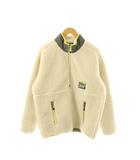 リーバイス Levi's ハーフジップフリースジャケット S オフホワイト グレー イエロー /DO ■OS