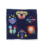 フェイラー FEILER タオルハンカチ マルチカラー ネイビー 白 ホワイト ピンク 星座柄 星柄 /RI ■OS