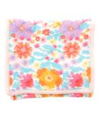 フェイラー FEILER ラブラリーバイ 美品 ハンカチポーチ 総柄 ドリーミーフルール 花柄 シュニール織 ピンク /AE