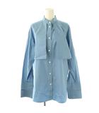 チノ CINOH コットンバンドカラーシャツ ブラウス 38 ブルー /DF ■OS