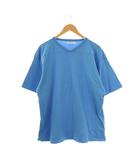ノンネイティブ nonnative COACH S/S V-NECK TEE COTTON JERSEY OVERDYED Tシャツ カットソー 半袖 2 ブルー NN-C4618 /DF ■OS