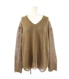 ドゥーズィエムクラス DEUXIEME CLASSE 25SS Fascinating ニット セーター 長袖 リネン ベージュ /NR ■OS