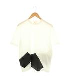 コムデギャルソン COMME des GARCONS Tシャツ カットソー フェイクレザー XS 白 黒 AD2024 GN-T018 /CX ■OS