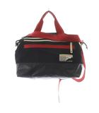マスターピース MSPC 2way ボストン バッグ ショルダーバッグ ハンドバッグ 黒 ブラック 赤 レッド /SR ■AD