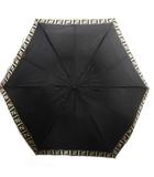 フェンディ FENDI ズッカ柄折り畳み傘 総柄 黒 ブラック ベージュ /SR ■SH ■OH