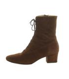 ルージュ Rouge レースアップブーツ ショートブーツ スエード 39 US7.5 24.5cm ブラウン 茶色 /MI ■OS