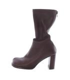 ミラオーウェン Mila Owen ラウンド ストレッチブーツ ショート 36 エンジ /SR