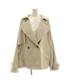 ストラ Stola. ショートトレンチコート ダブル 38 グレー /AT ■OS