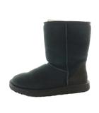 アグ オーストラリア UGG australia ムートンブーツ ショート US8 25㎝ 黒 ブラック /SS ■OS