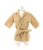 ポロ ラルフローレン POLO RALPH LAUREN 半袖シャツ ベルト付き 2 ベージュ /HK ■OS