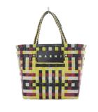 マルニ MARNI マーケット かごバッグ トートバッグ ハンドバッグ イエロー ブラック ボルドー /YO19