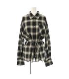 フレイアイディー FRAY I.D 25AW 2wayオンブレチェックシャツ長袖 F ブラック /HK ■OS