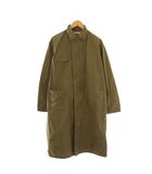  ニゴールド NIGOLD by UNITED ARROWS ロング比翼ステンカラーコート 薄手 M カーキ /CX ■OS ■SH