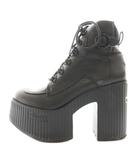 ヨースケ YOSUKE 厚底レースアップブーツ 22.5㎝ 黒 ブラック /SS ■OS