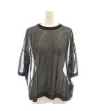 アパルトモン ドゥーズィエムクラス L'Appartement DEUXIEME CLASSE 25SS Sheer T-shirts シアーTシャツ ニット カットソー F ブラック 黒 /DF ■OS