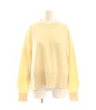 カシミヤ5%クロップクルーネックニット セーター F クリーム色 /DF ■OS