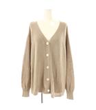 イエナ IENA 24SS コットンナイロンテープヤーンカーディガン ニット ベージュ /HK ■OS