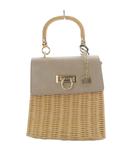 ハーリップトゥ Her lip to Vegan Leather-Trimmed Mini Tote バッグ かごバッグ ハンドバッグ ワンハンドル グレー /YO16