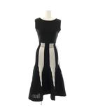 フレイアイディー FRAY I.D タックプリーツニットワンピース ロング ノースリーブ F ブラック /HK ■OS