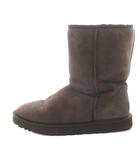 アグ オーストラリア UGG australia ムートンブーツ ショート ロゴ 27cm 茶色 ブラウン F23114E /SR