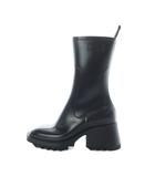 クロエ CHLOE BETTY レインブーツ 長靴 36 23cm 黒 ブラック チャンキーソール ブロックヒール CHC19W239G800136W /RI ■OS