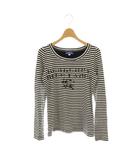 バーバリーブルーレーベル BURBERRY BLUE LABEL Tシャツ ボーダー ロゴ 長袖 カットソー /AB ■OS