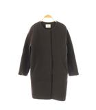 イエナ IENA ラムウールノーカラーコクーンコート 36 ダークブラウン /DO ■OS