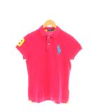 ポロ ラルフローレン POLO RALPH LAUREN ビッグポニー 半袖 ポロシャツ 鹿の子 M ピンク /AT ■OS