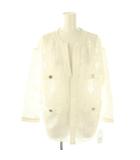 ダイアグラム グレースコンチネンタル Diagram GRACE CONTINENTAL レースジャケット ノーカラージャケット 36 ホワイト /ES ■OS