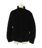 アクアスキュータム AQUASCUTUM ベロアダウンジャケット 7F ブラック /DO ■OS