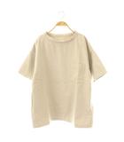 トゥジュー TOUJOURS RECYCLE COTTON PL CLOTH ビッグ7Tシャツ カットソー 半袖 2 グレージュ /ES ■OS