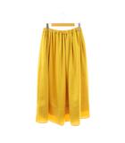 ルーニィ LOUNIE サテンボリュームスカート フレア ロング 38 マスタード /HK ■OS